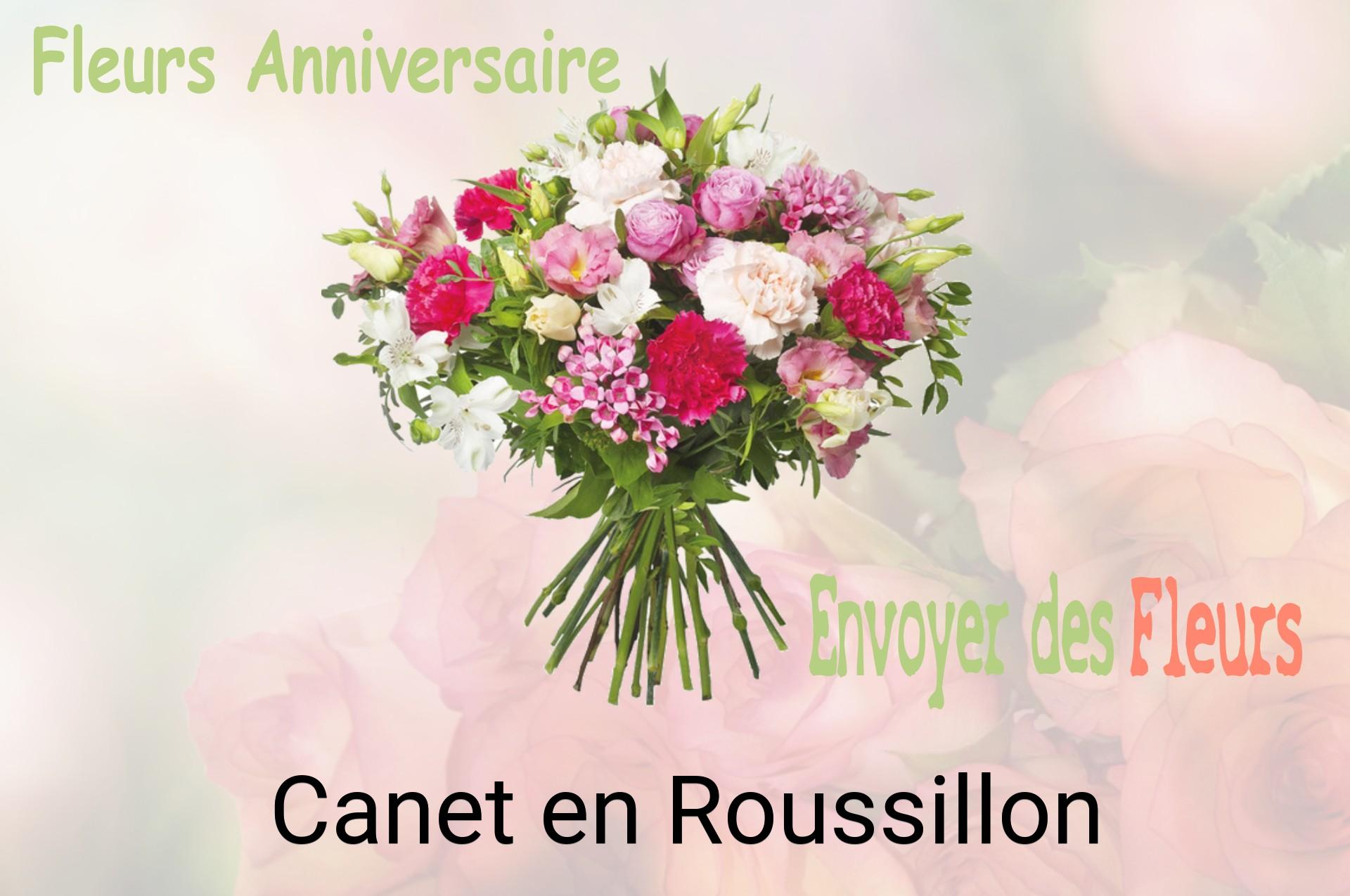 Bouquet de fleurs d’anniversaire livré à Canet-en-Roussillon